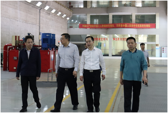 省国资委党委委员、副主任毛育新带队赴乐鱼平台-乐鱼（中国）一站式服务平台株洲航电分公司开展安全生产督查